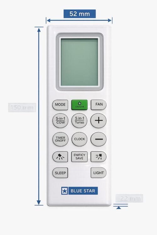 Blue Star AC Remote Control – Compatible Replacement Remote