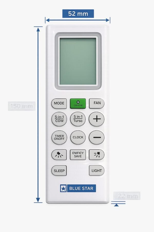 Blue Star AC Remote Control – Compatible Replacement Remote