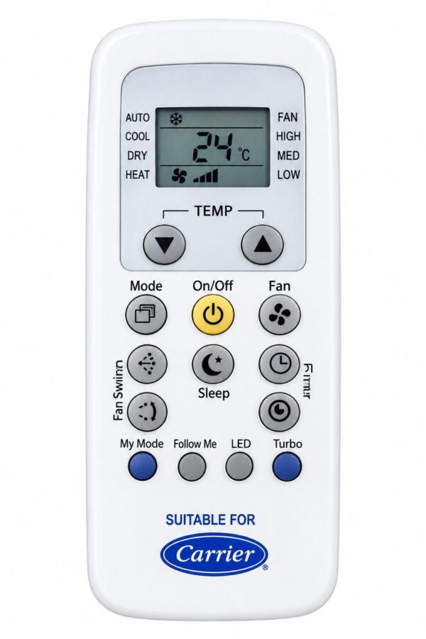 Carrier AC Remote Control – Compatible Replacement Remote