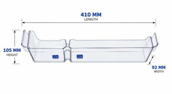 Godrej Single Door Refrigerator Bottle Shelf – Transparent Door Rack