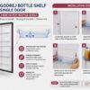 Godrej Single Door Refrigerator Bottle Shelf – Transparent Door Rack